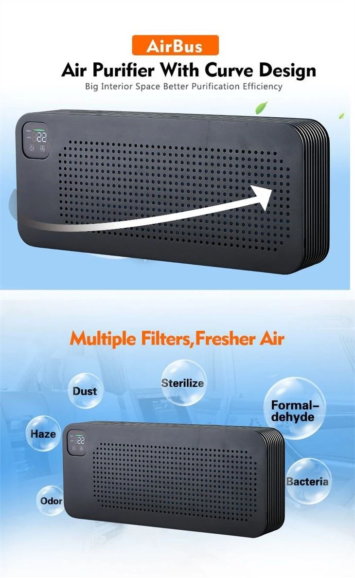 Car Air Quality Display Environmental Air Purifier
