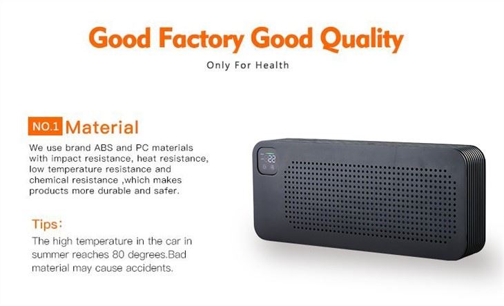 Car Air Quality Display Environmental Air Purifier